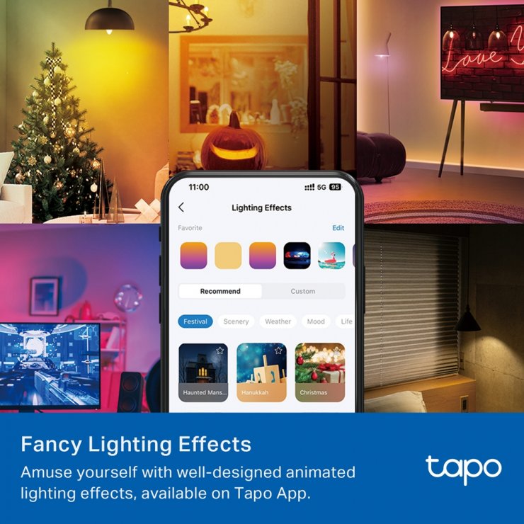 Imagine Set 2 buc bec inteligent multicolor WIFI, TP-LINK TAPO L430C(2-PACK)